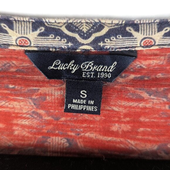 Lucky Brand Long Sleeve Bohemian Style Top - Small - Picture 4 of 6